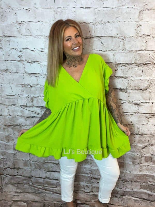 Malita Wrap Style V-neck Top Best Fits 16-26 - Image 5