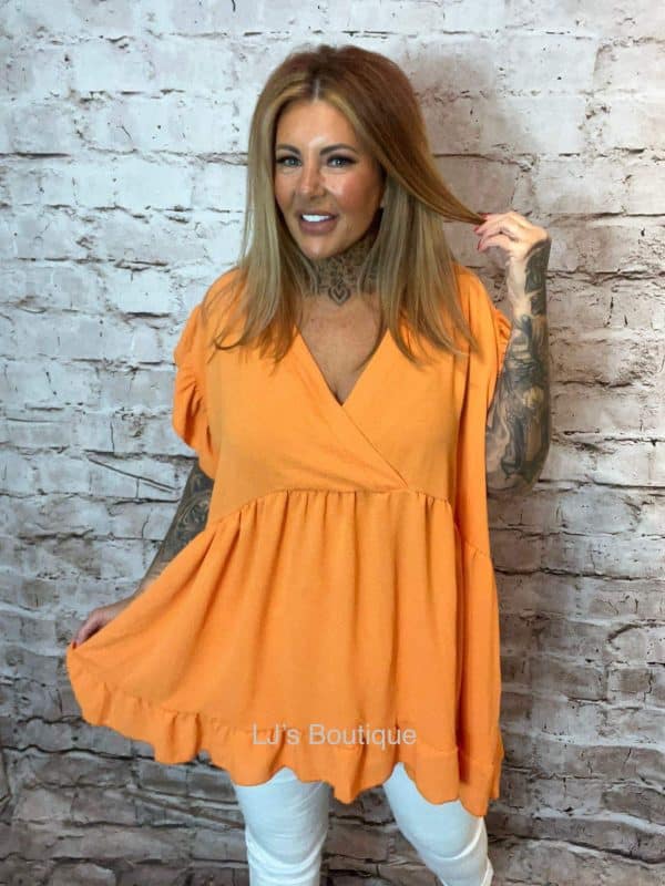 Malita Wrap Style V-neck Top Best Fits 16-26 - Image 3