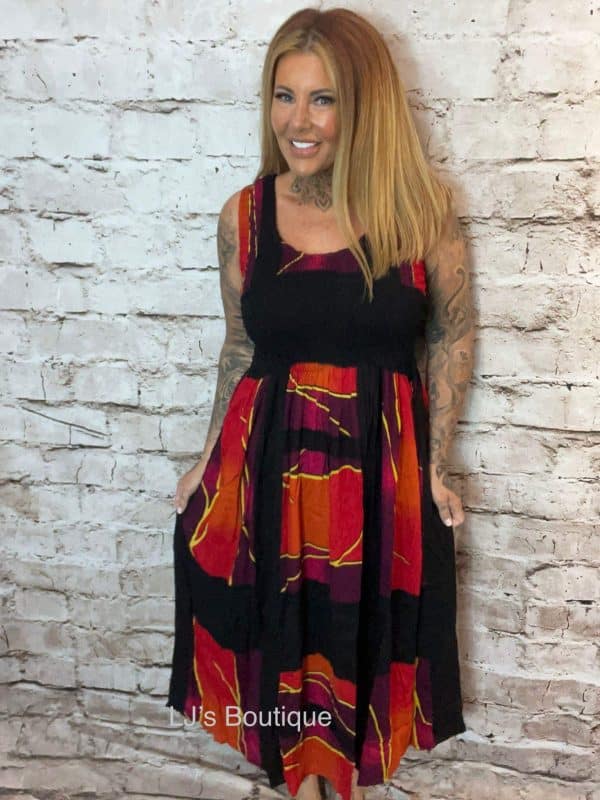 Danni Shirred Dress Best Fits 14-24  "No Returns On Sale Items" - Image 3