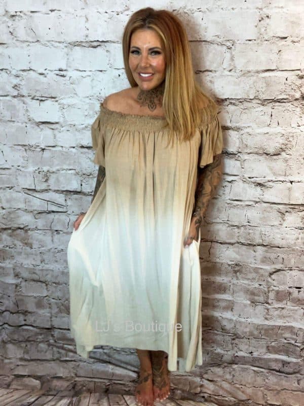 Oasis Ombre Bardot Dress 14-24 - "No Returns On Sale Items" - Image 3