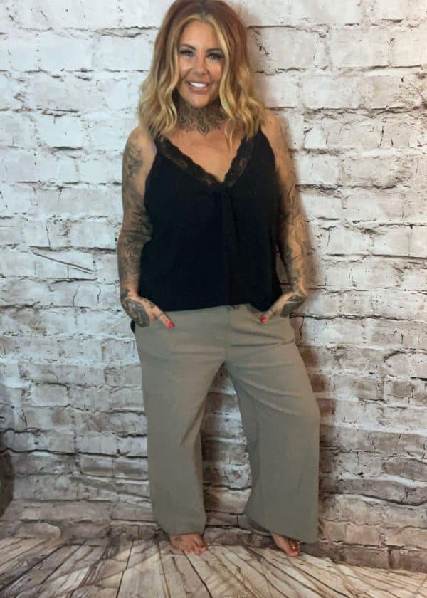 Wide leg Plain Magic Trousers Best fits 10-18 "No Returns On Sale Items" - Image 4