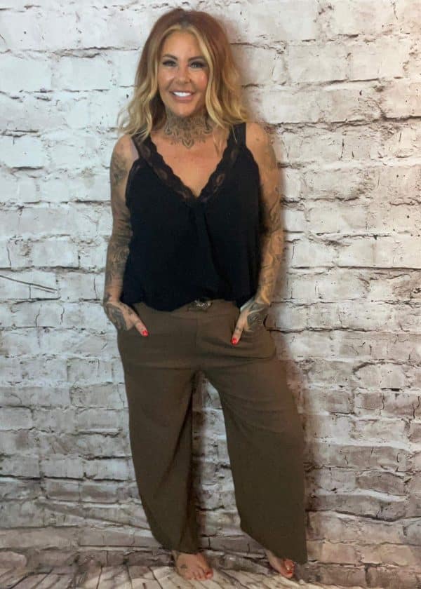 Wide leg Plain Magic Trousers Best fits 10-18 "No Returns On Sale Items" - Image 3
