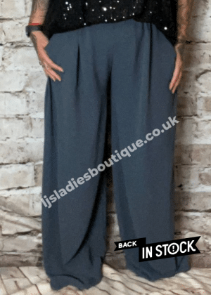 32" leg Sunset Nights Wide Leg Trousers - Best Fits 14-24