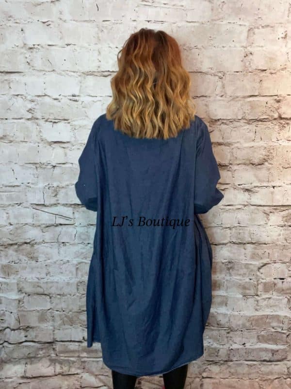 Denim Cocoon Duster coat Best Fits 14-24 *Restocked* - Image 2