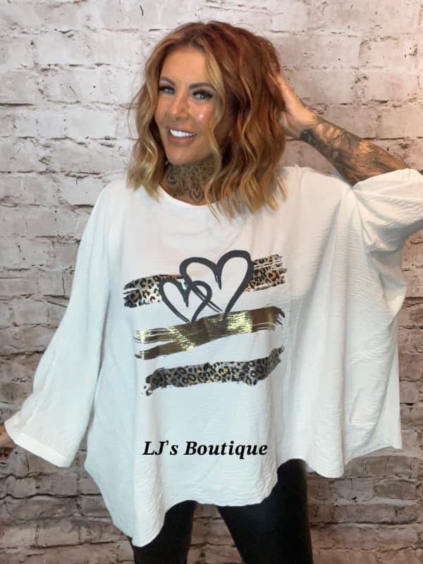 Heartfelt Bat Wing Top best fits 16-26 *Restocked*