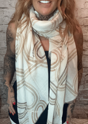 755 Printed scarf