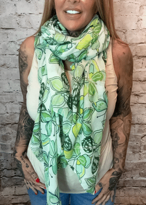 789 Butterfly print scarf