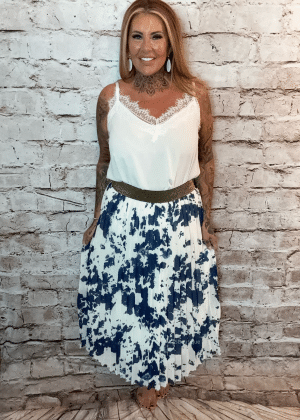Alana pleated skirt 12-20