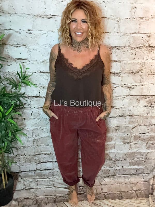Nyla (larger size) leather look animal trousers best fits 14-22 - Image 7