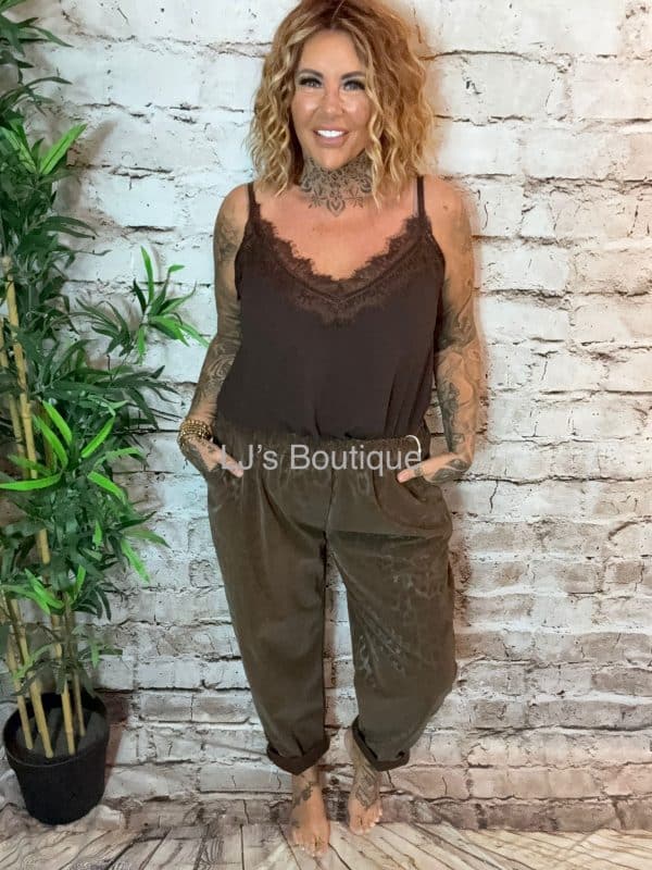 Nyla (larger size) leather look animal trousers best fits 14-22 - Image 3
