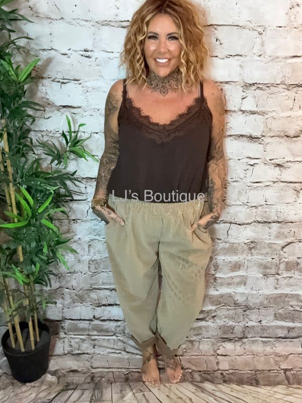 Nyla (larger size) leather look animal trousers best fits 14-22 - Image 6