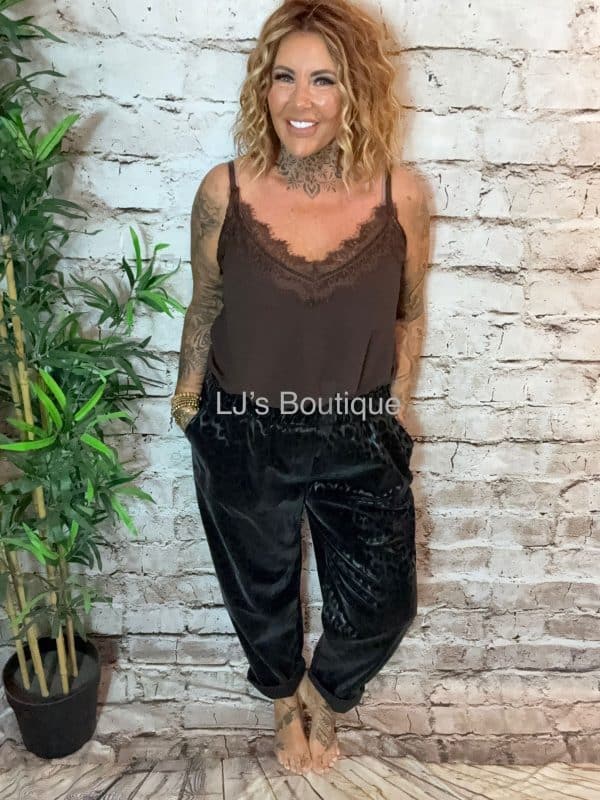 Nyla (larger size) leather look animal trousers best fits 14-22 - Image 2